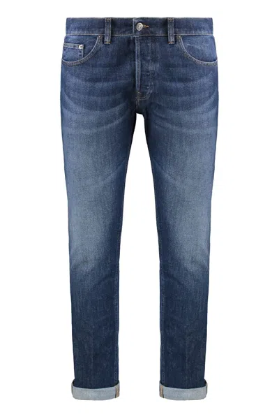Dondup Brighton 5-pocket Straight-leg Jeans In Blue