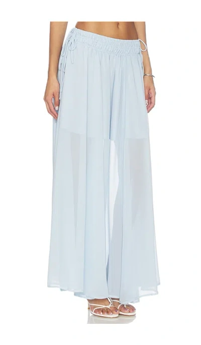 Line & Dot Amorette Skirt In Blue