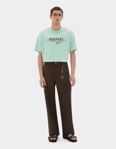 Ferrari Printed T-shirt In Green