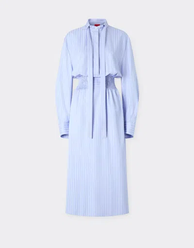 Ferrari Monogram Patterned Dress In Blue