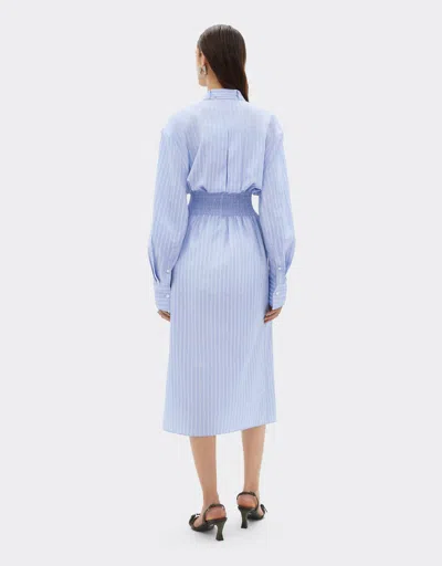 Ferrari Monogram Patterned Dress In Blue