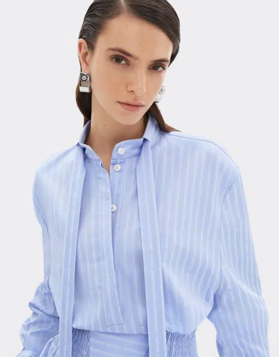 Ferrari Monogram Patterned Dress In Blue