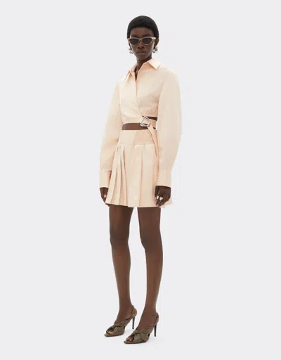 Ferrari Shorts With  Monogram Pattern In Neutral