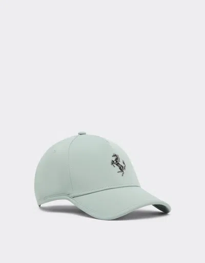 Ferrari Baseball Cap With Metal Prancing Horse In Blue
