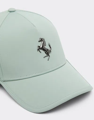 Ferrari Baseball Cap With Metal Prancing Horse In Blue