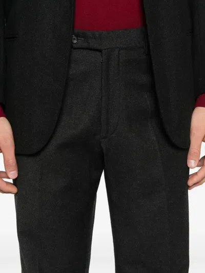 Pre-owned Prada 1990s Wool Trousers In Gray