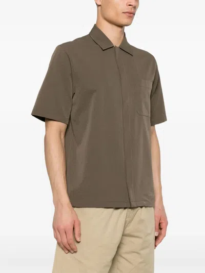 Herno Man Shirt In Brown