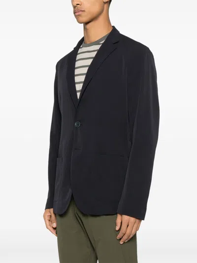 Herno Single-breasted Jacket In Black