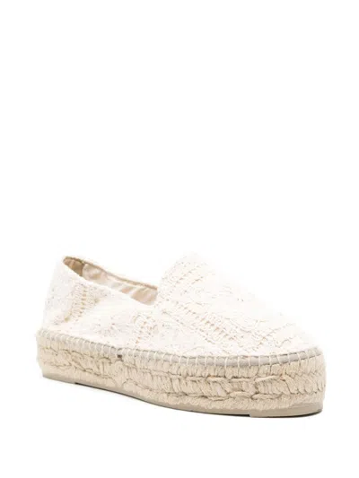 Manebi Hemp Flat La Havana Espadrilles In White