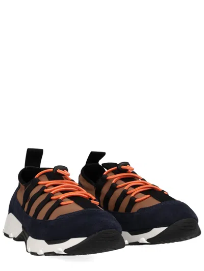 Marni Lace-up Sneakers In Brown