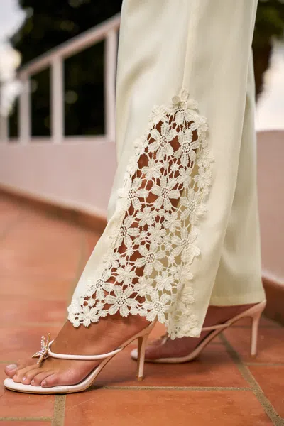 Cupshe Good Faith Cream Pants In Neutral