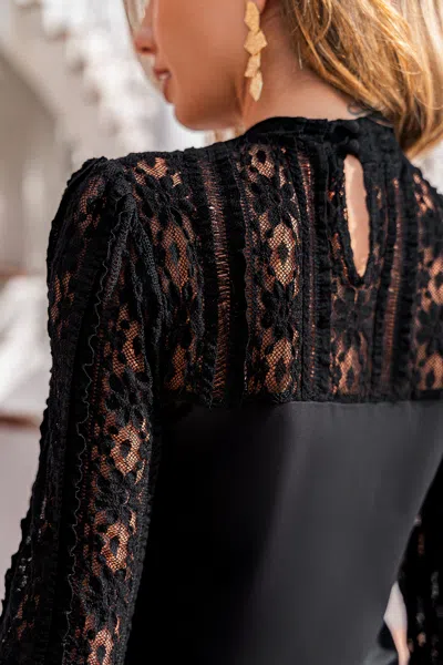 Cupshe Throwback Black Top In Black