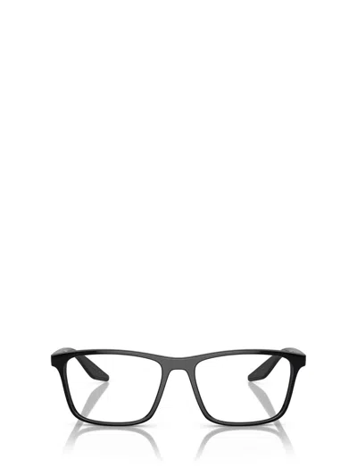 Prada Linea Rossa Ps 01qv Czh1o1 Azzurro Trasparente Glasses In Black