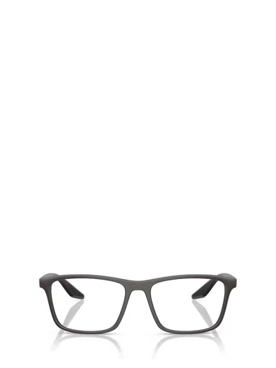 Prada Linea Rossa Ps 01qv Czh1o1 Azzurro Trasparente Glasses In Gray