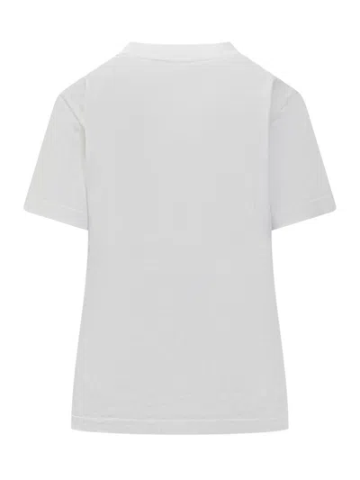 Msgm Printed Cotton T-shirt In White