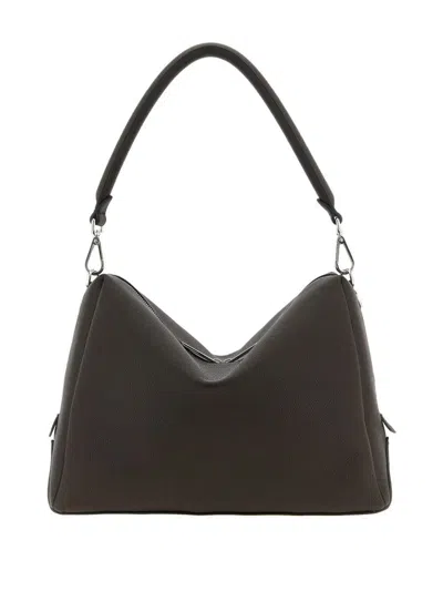 Fendi Large Shoulder Bag With Adjustable Strap In Black