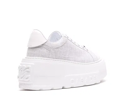 Casadei Silver Platform Sneaker Sneakers In Gray
