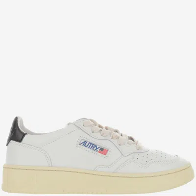 Autry Leather Sneakers With Back Contrasting Patch In White