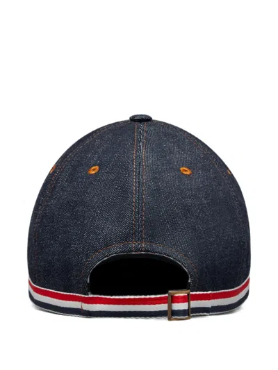 Thom Browne Adjustable-strap Baseball Cap In Blue
