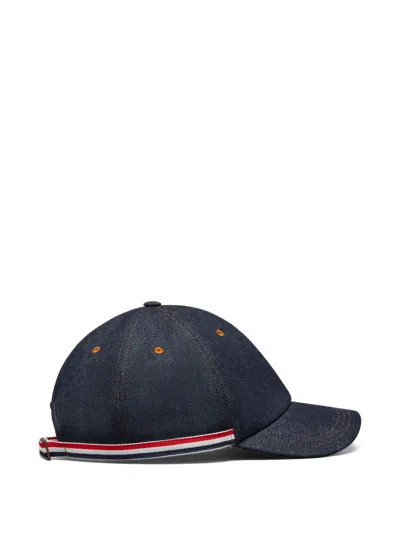 Thom Browne Adjustable-strap Baseball Cap In Blue