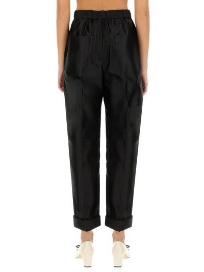 Tom Ford Silk Pants In Black