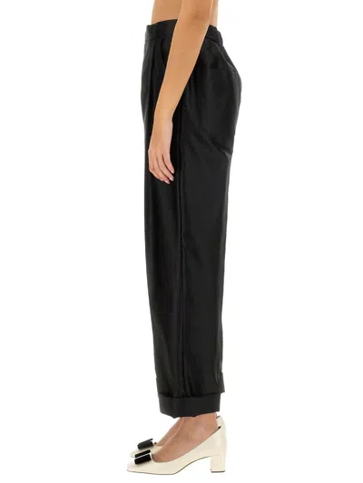 Tom Ford Silk Pants In Black