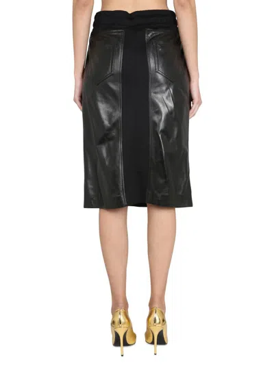 Tom Ford Silk Blend Skirt In Black