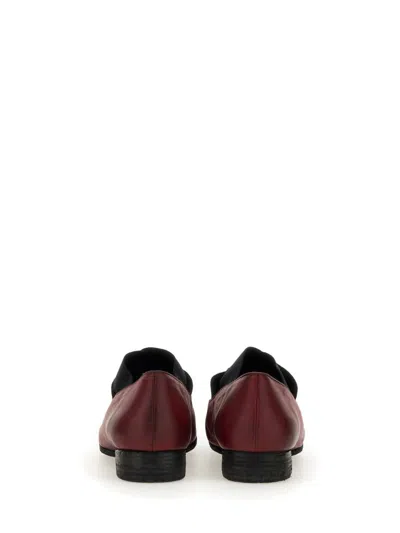 Uma Wang Deep Red Carbon Fiber Flats In Burgundy
