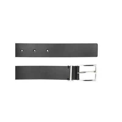 Tom Ford Logo-loop Leather Belt In Black