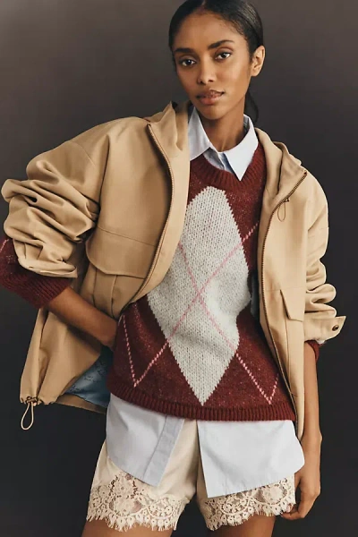 Mother The Light Drizzle Take A Raincheck Jacket In Brown