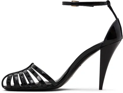 Givenchy Black Ankle-strap Heels In Black
