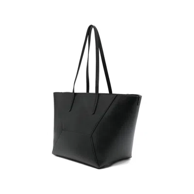Brunello Cucinelli Calfskin Small Bc Duo Bag In Black