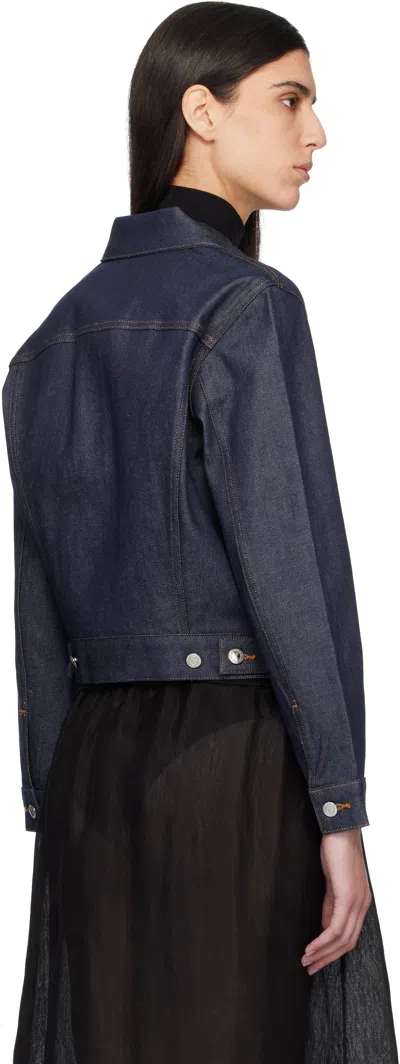 A.p.c. A. P.c. Dion Contrast-stitching Jacket In Blue