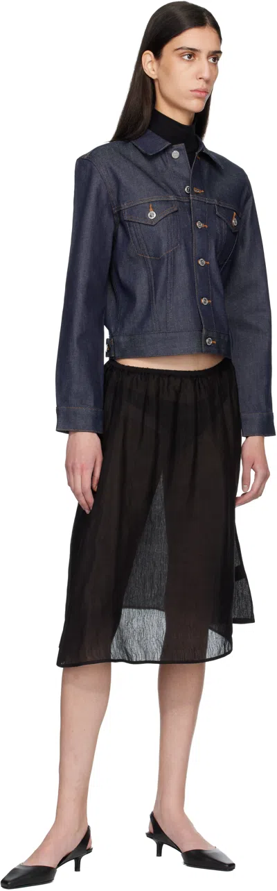 A.p.c. A. P.c. Dion Contrast-stitching Jacket In Blue