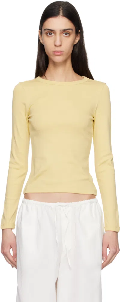 Flore Flore Max Organic Cotton-jersey T-shirt In Yellow