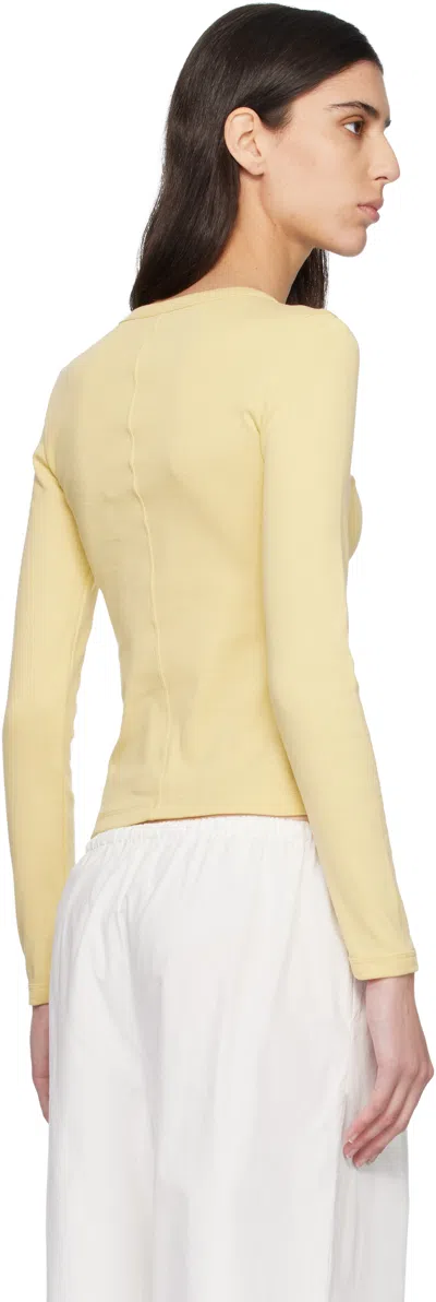 Flore Flore Max Organic Cotton-jersey T-shirt In Yellow