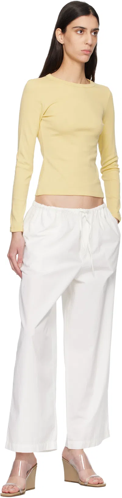 Flore Flore Max Organic Cotton-jersey T-shirt In Yellow