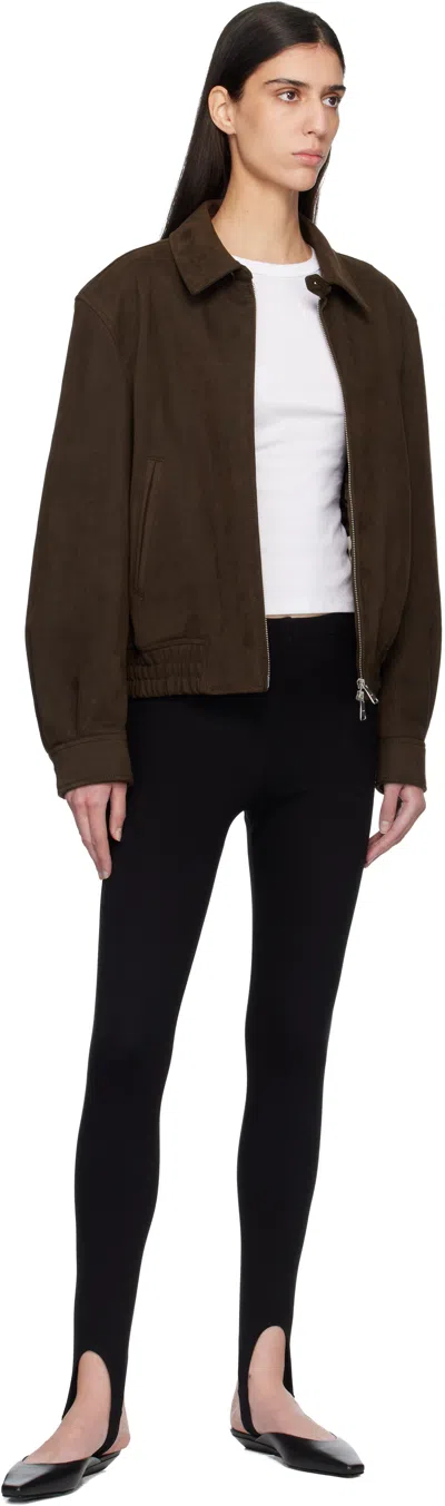 Leset Black Rio Stirrup Leggings In Black