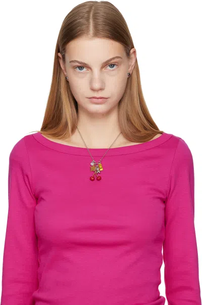 Marc Jacobs Silver Star Stud Earrings In Gray