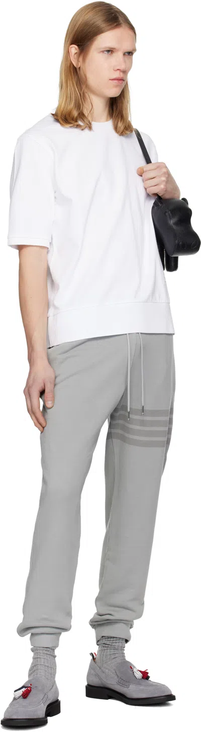 Thom Browne Solid Loopback Overdyed 4-bar Sweatpants