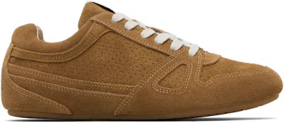 Isabel Marant Senny Perforated Suede Sneakers In Brown
