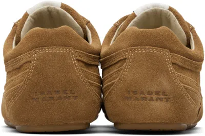 Isabel Marant Senny Perforated Suede Sneakers In Brown