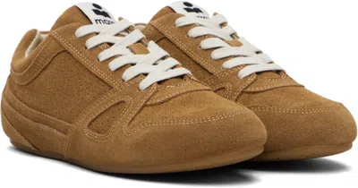 Isabel Marant Senny Perforated Suede Sneakers In Brown