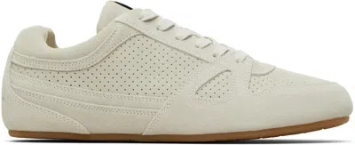 Isabel Marant Calfskin Leather Low-top Sneakers In White