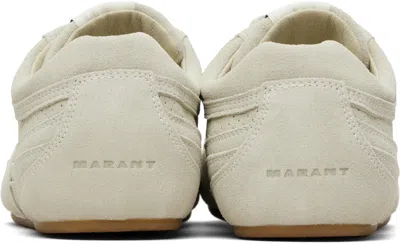 Isabel Marant Calfskin Leather Low-top Sneakers In White