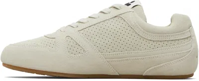 Isabel Marant Calfskin Leather Low-top Sneakers In White