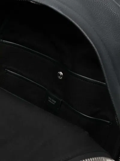 Tom Ford Zip-up Backpack In Black