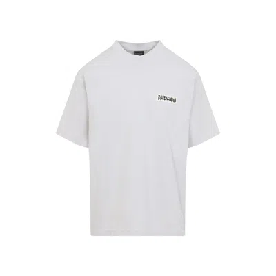 Balenciaga Oversized Logo-print Cotton-jersey T-shirt In White