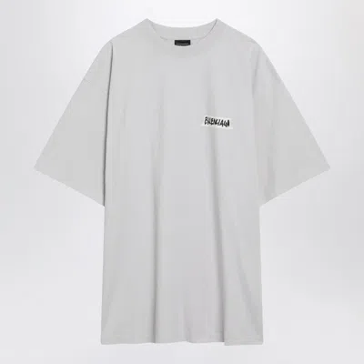 Balenciaga Oversized Logo-print Cotton-jersey T-shirt In White