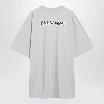 Balenciaga Oversized Logo-print Cotton-jersey T-shirt In White